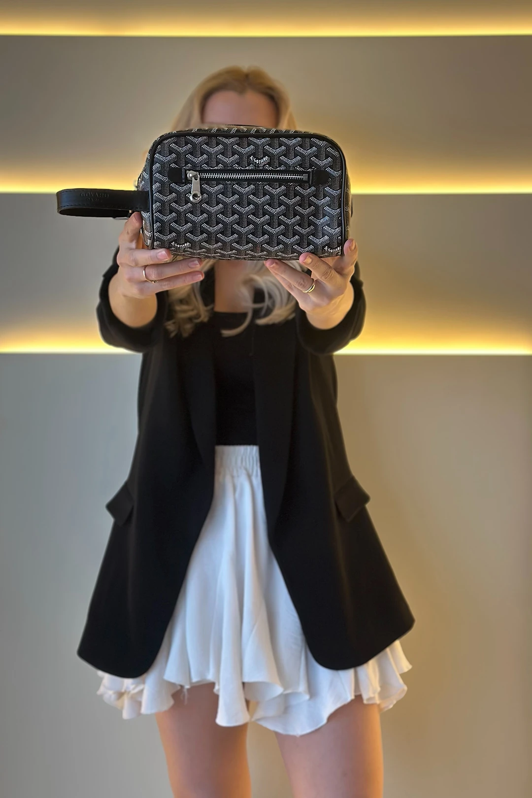 GYRD - Mini Kutu Siyah Clutch Çanta
