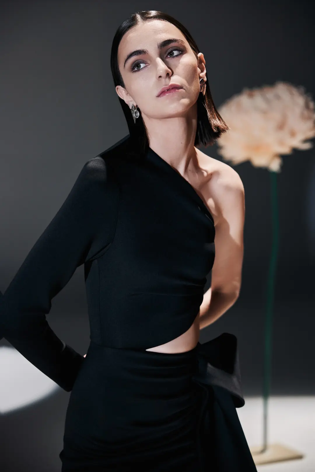 GLAMOR - Black Abiye Elbise