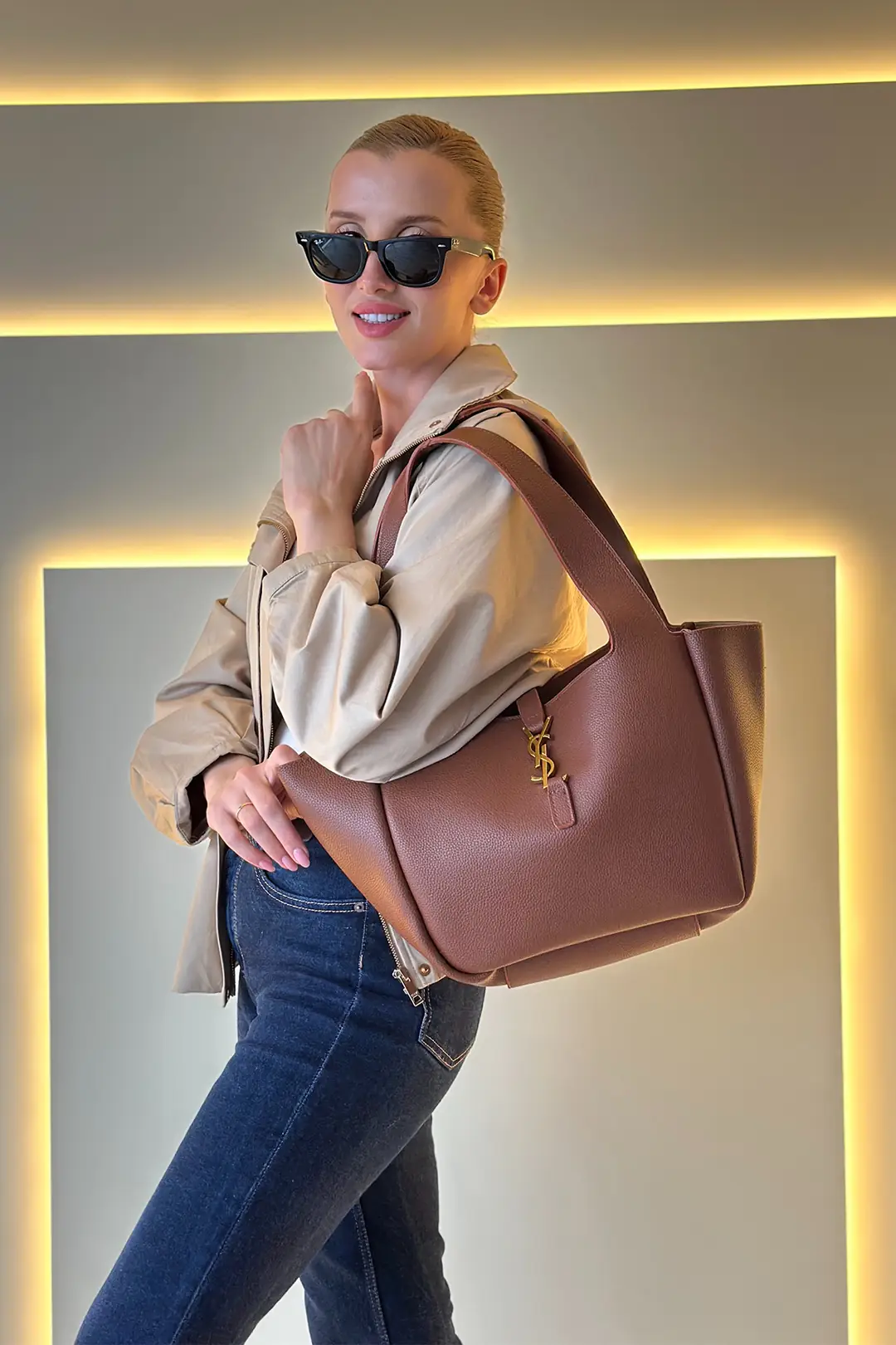 YSL - Le Bea Kahve Çanta