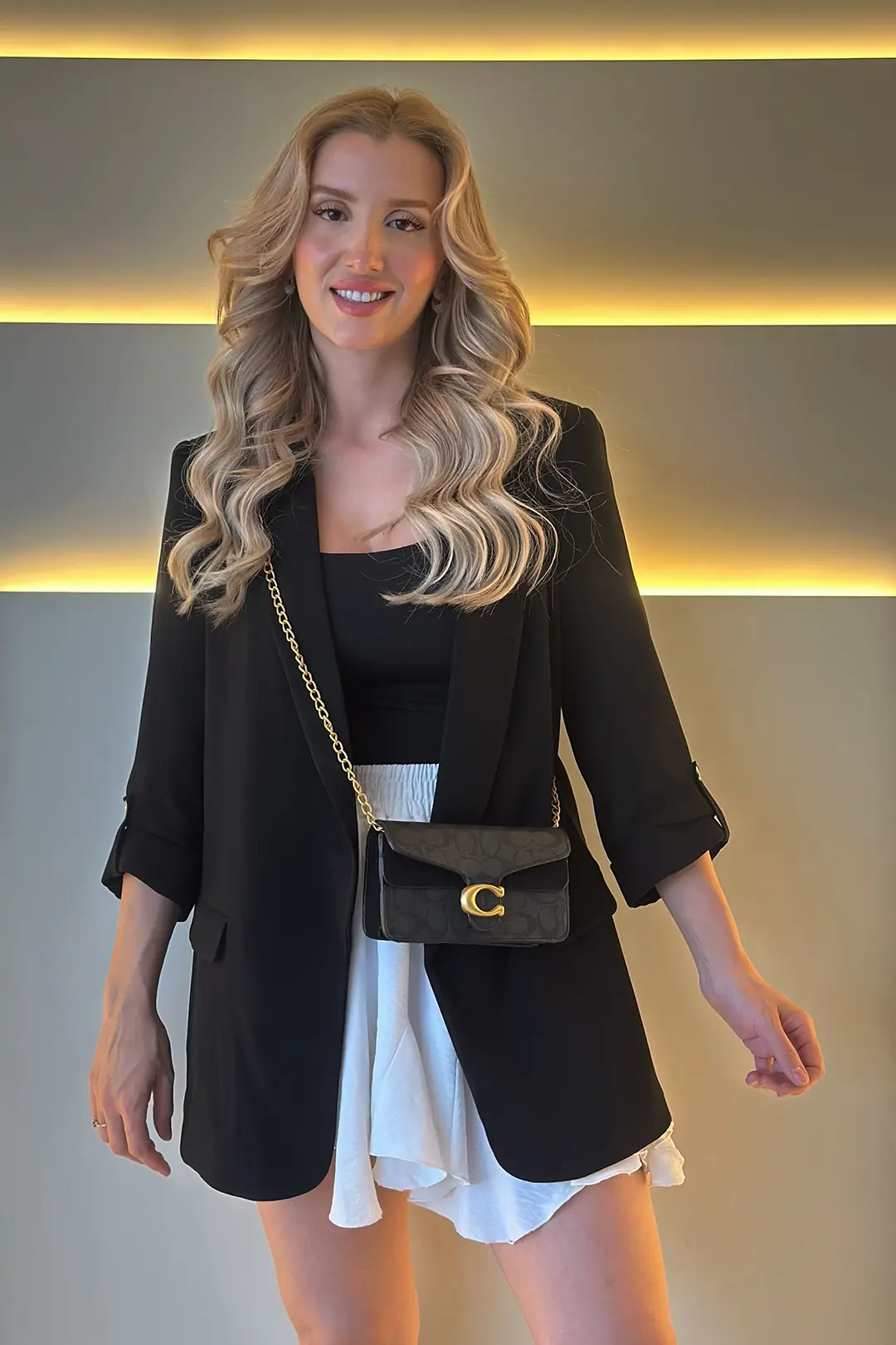 CCH - Mini Zincirli Siyah Çanta
