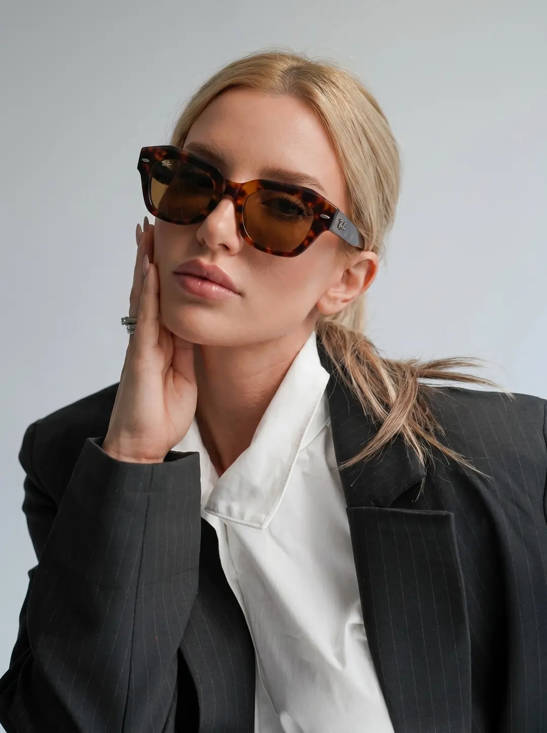 Rybn - Kahverengi Cam Leopar Sap İthal Unisex Gözlük