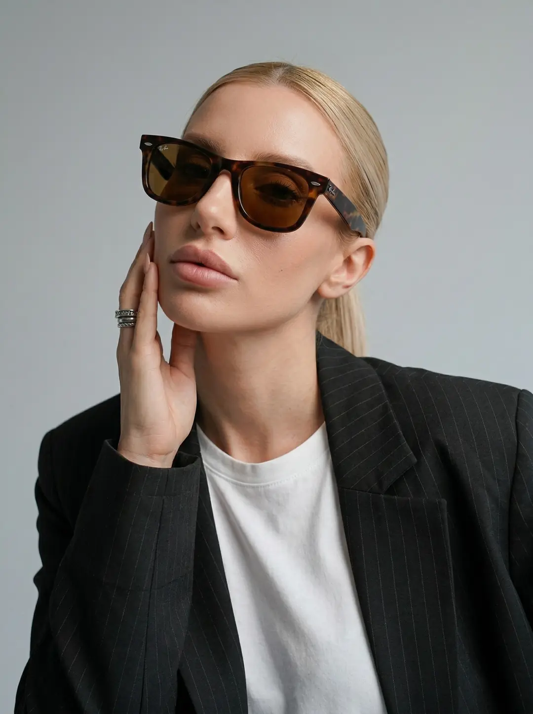 Rybn - Wyfrer Kahverengi Cam Leopar İthal Unisex Gözlük