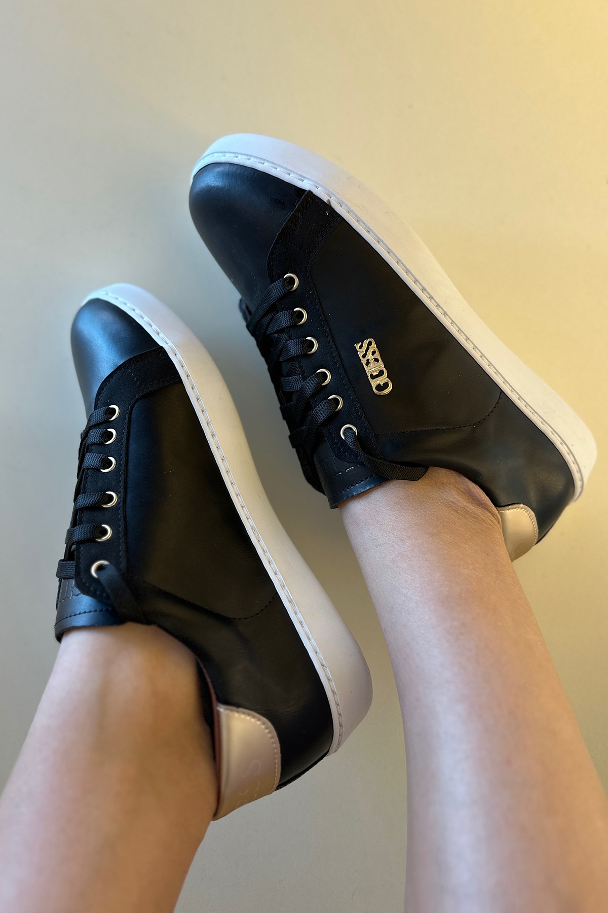 Gues - Sneakers Siyah Deri