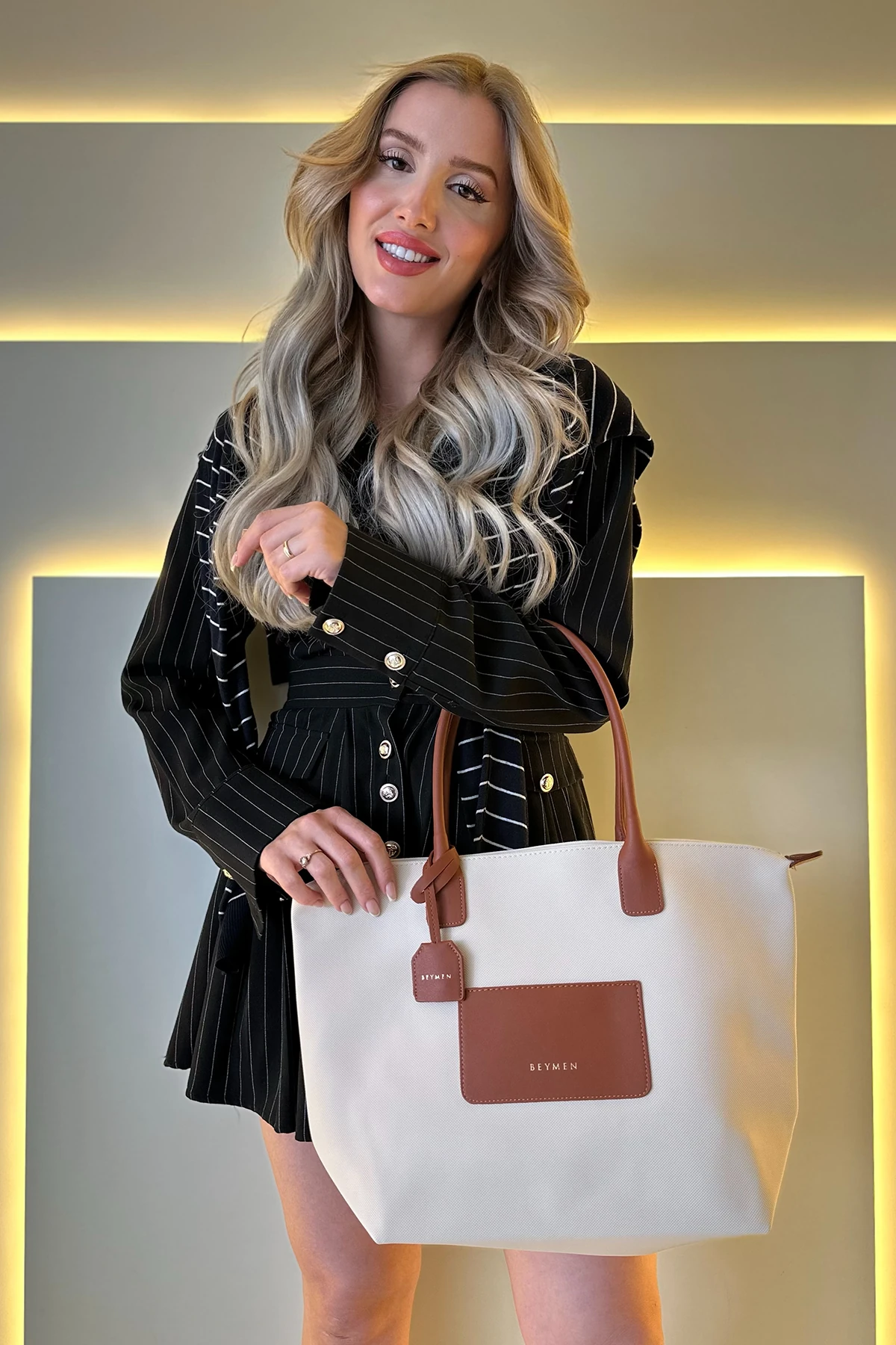 Bymn - Ny Luxe Krem Taba Detay