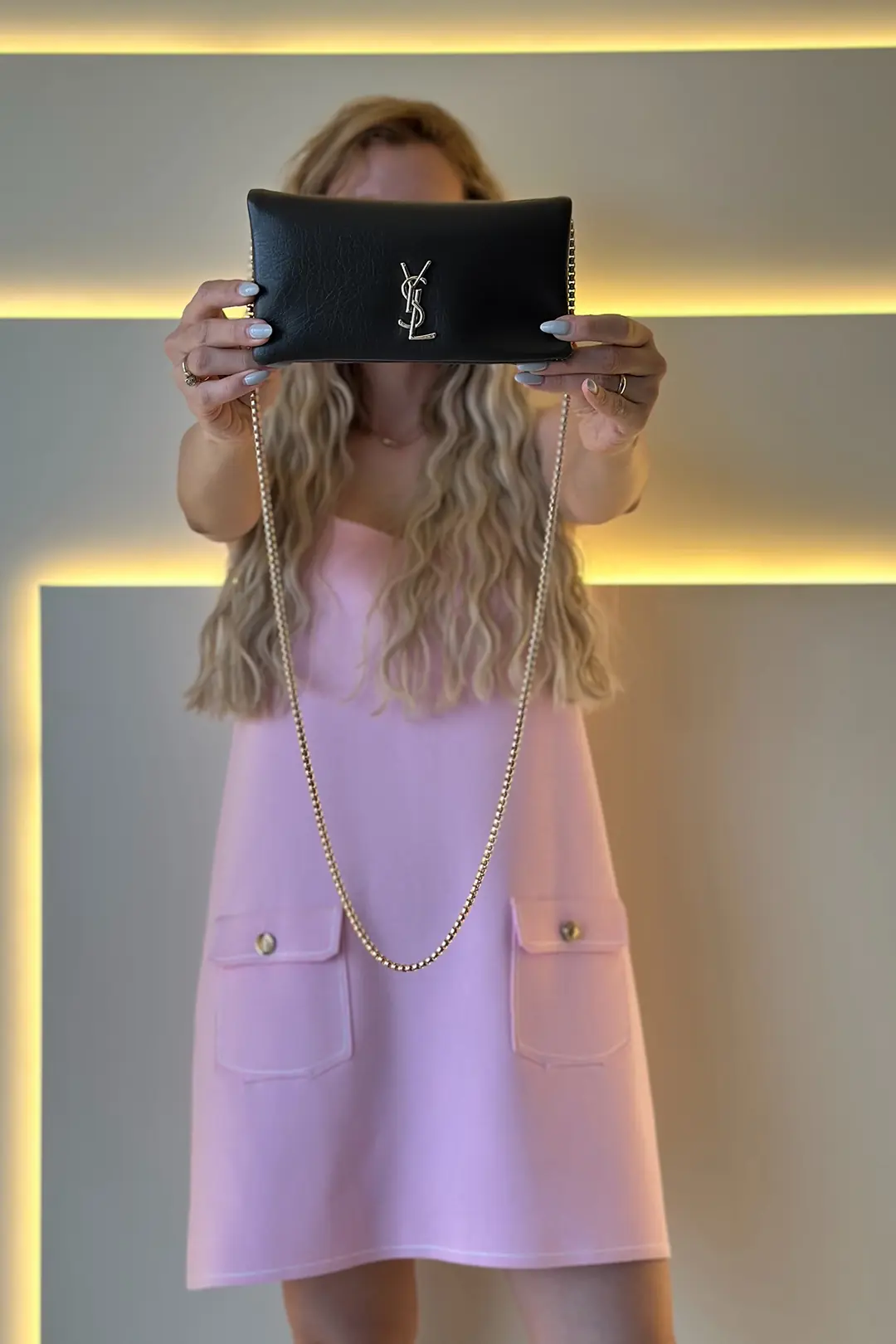 Ysl - Mini Zincirli Haki