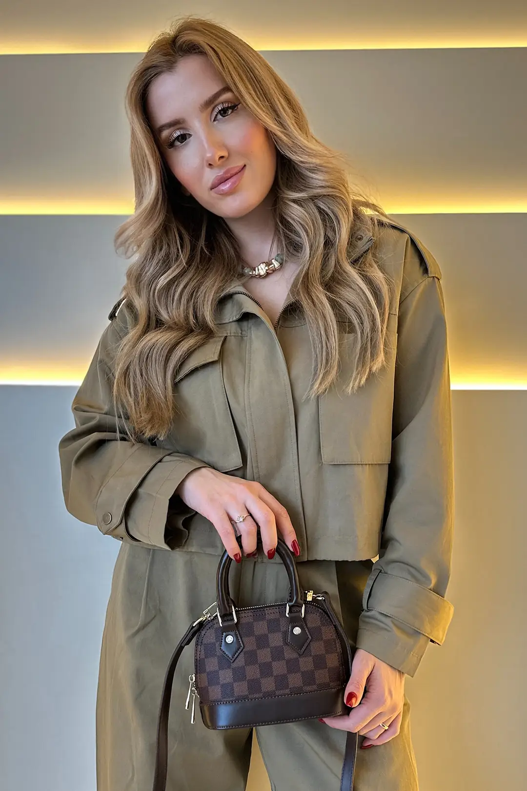LV - Mini Alma Pm Kahve Dama