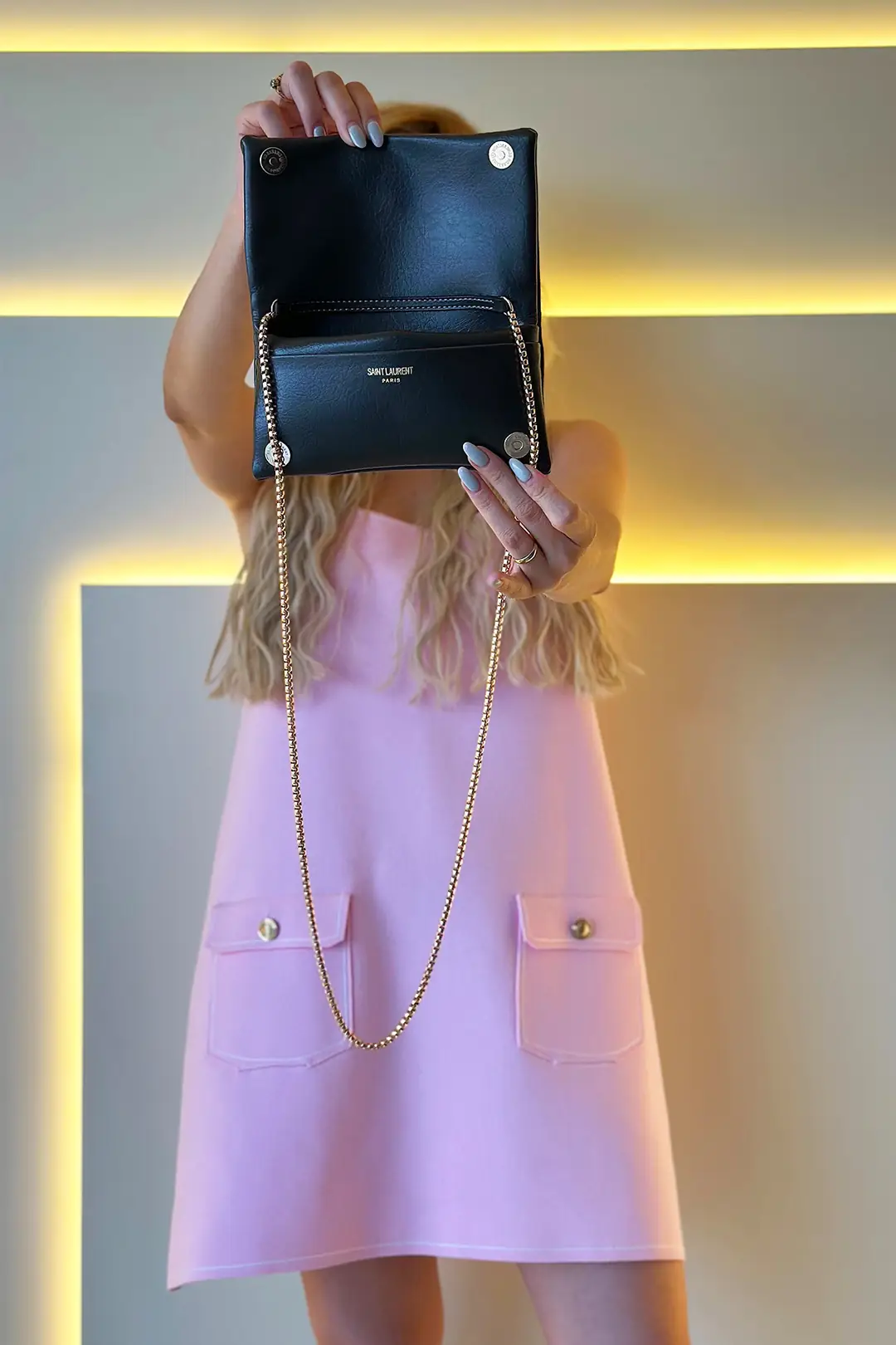 Ysl - Mini Zincirli Haki