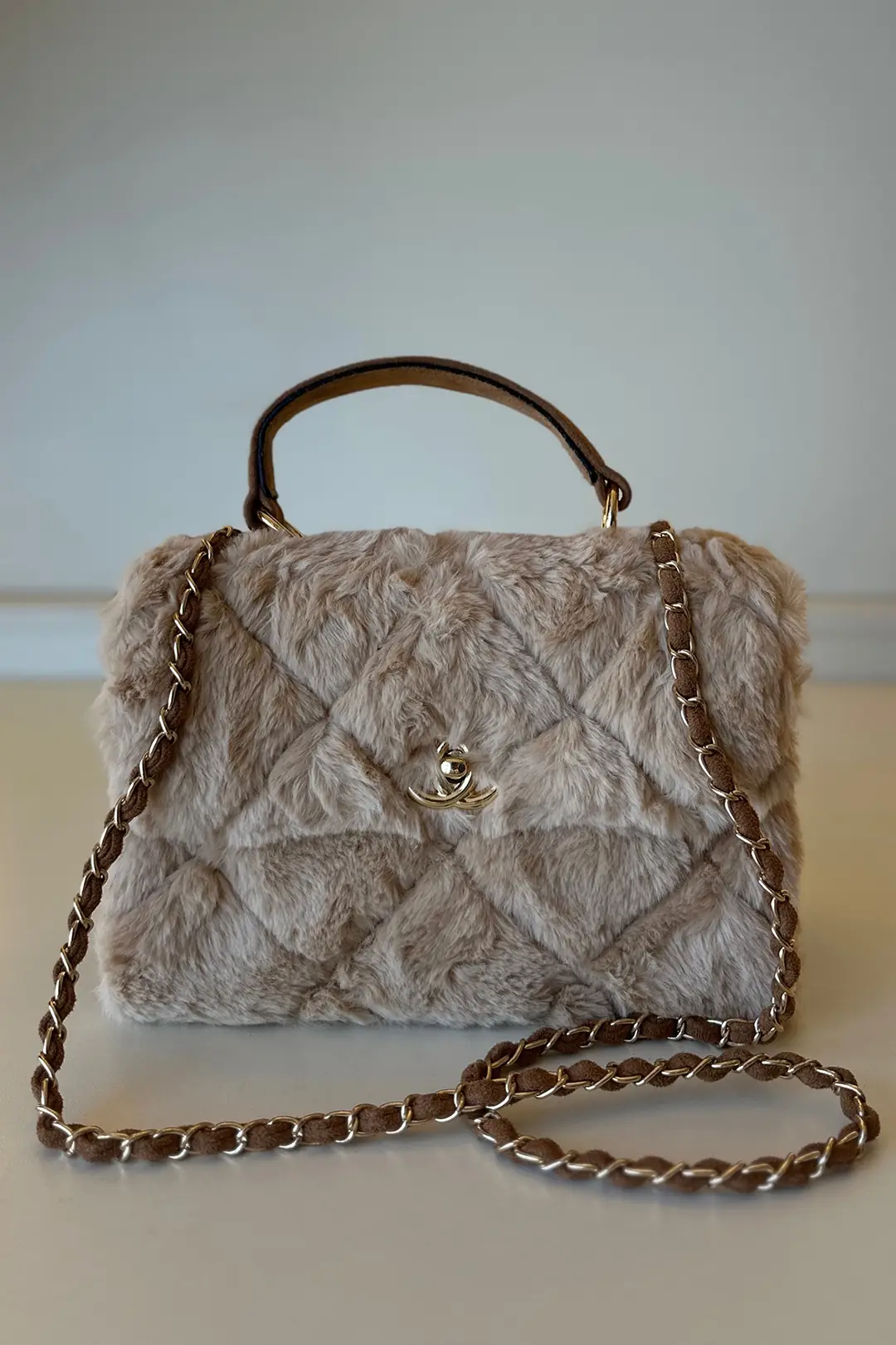 Chnl - Lambskin Krem Tüylü