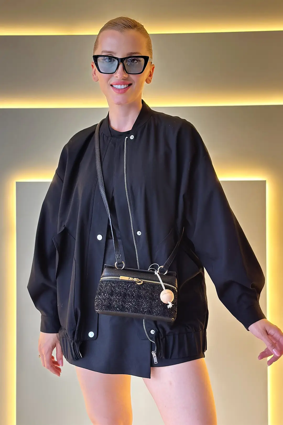 LORO PIANA - Extra Pocket Siyah Çanta