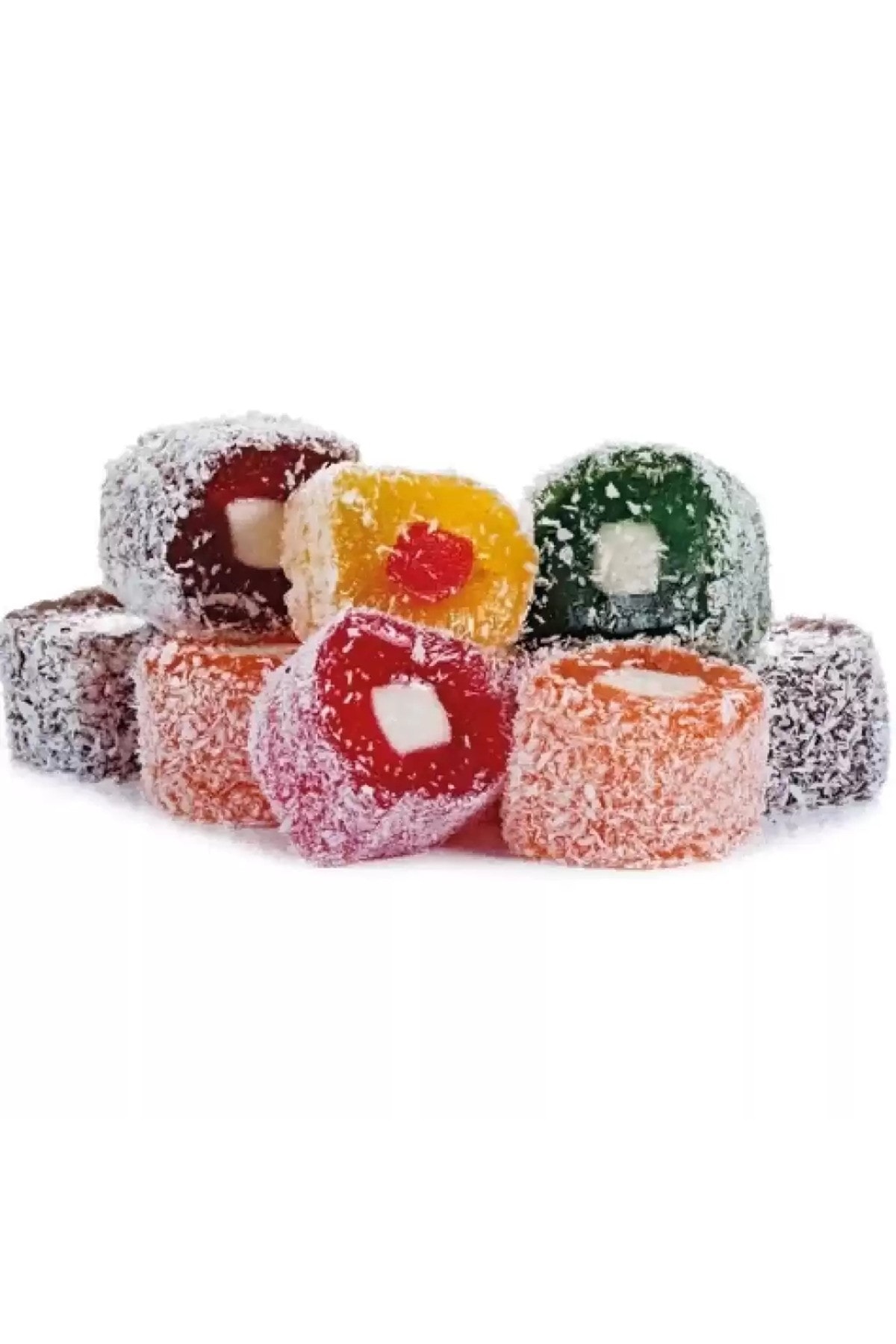 Karışık Meyveli Lokum 1 kg – Doğal Meyve Aromalı Lokum