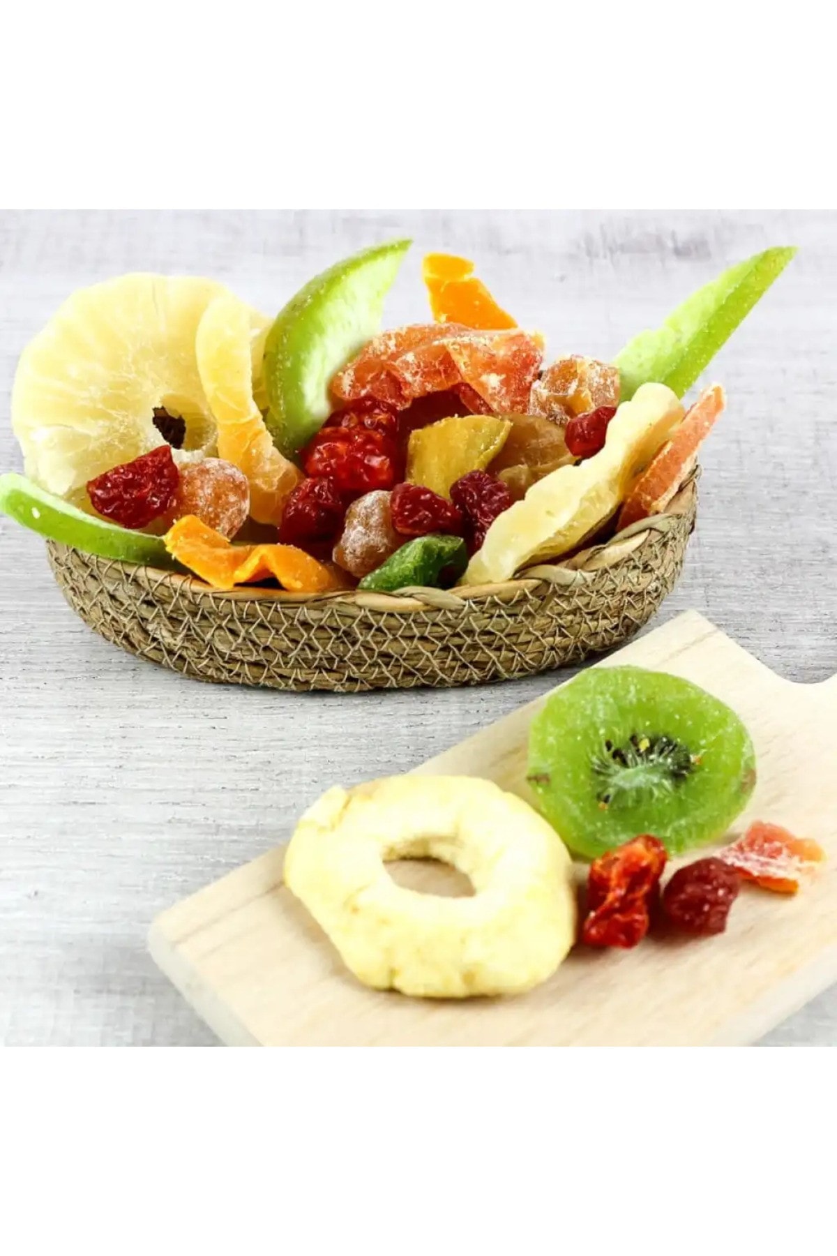 Tropikal Meyve Kurusu Kokteyl 500 gr – Egzotik Lezzet Karışımı