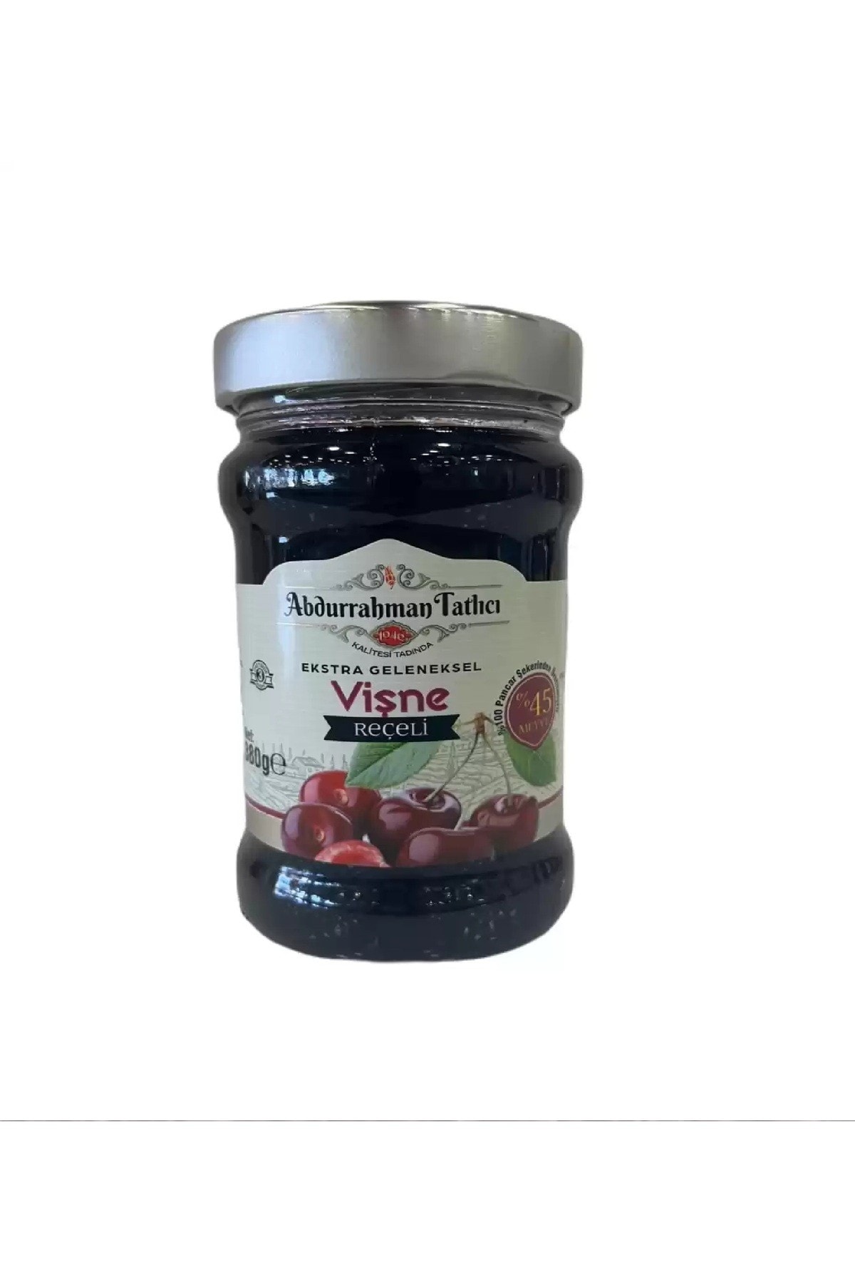 Vişne Reçeli 380 Gr – %65 Meyve Oranı, Katkı Maddesi İçermez