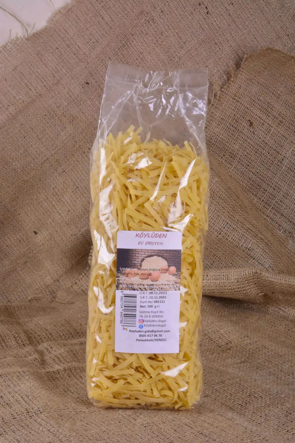 Katkısız Ev Eriştesi 500 GR – Katkısız Ev Usulü Erişte