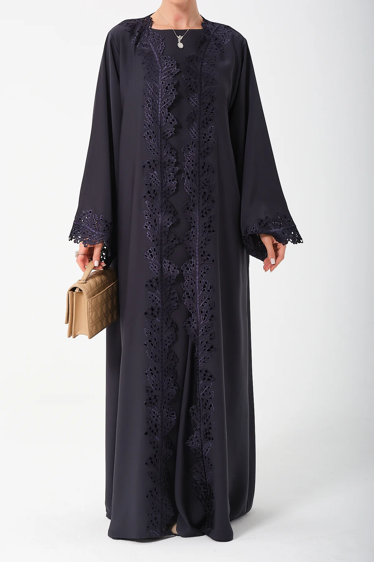 2Li Laci Çiçek Abaya Takım main variant image