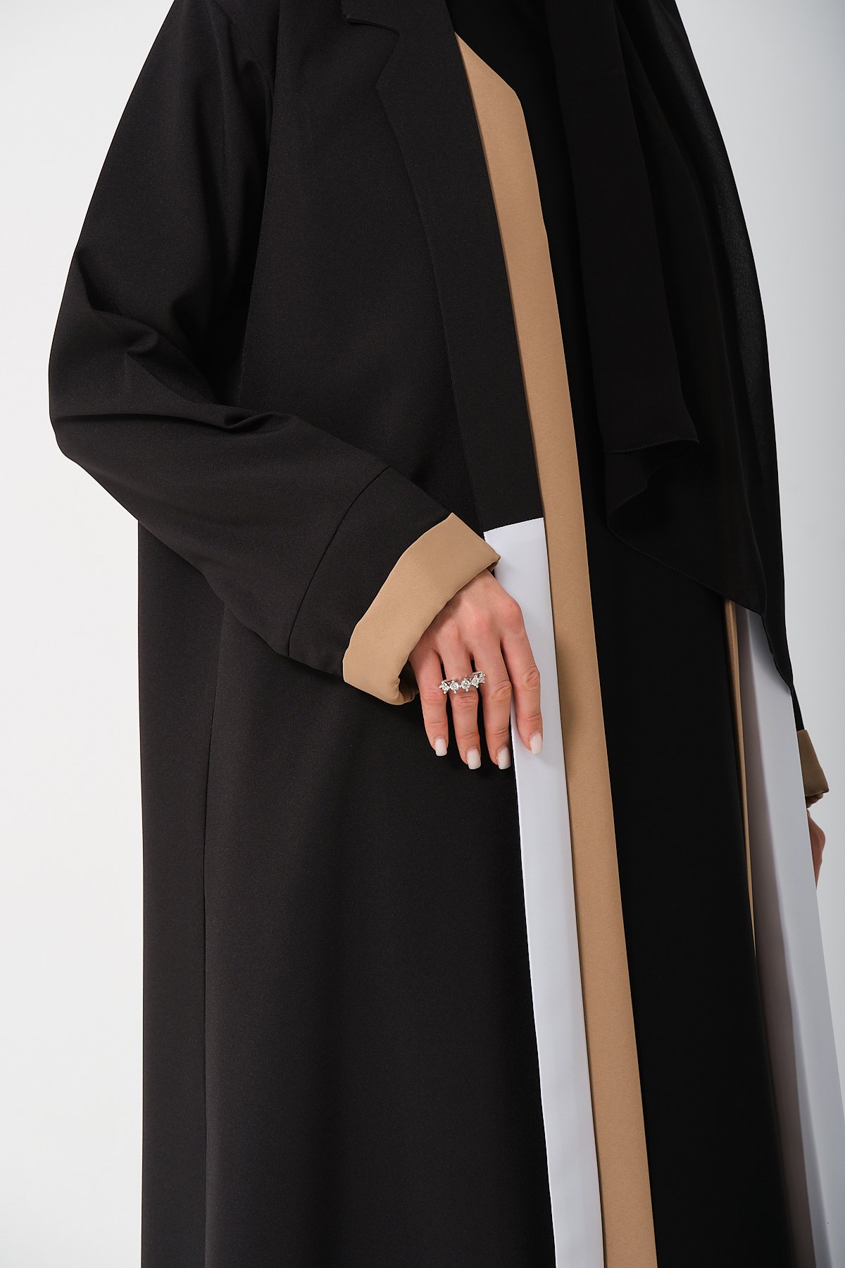 3 Renkli Abaya