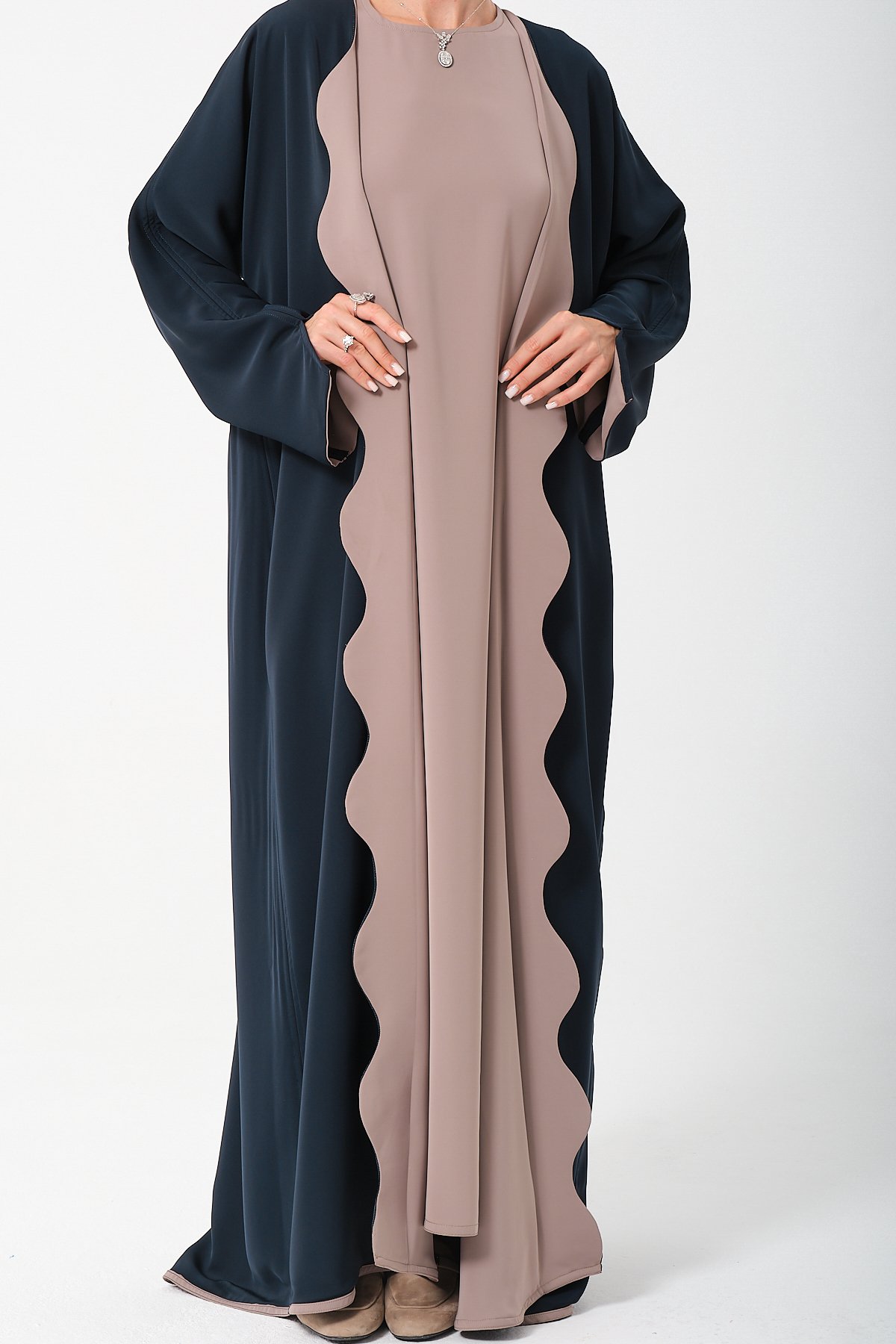 2li Dalgali Laci Abaya Takım main variant image