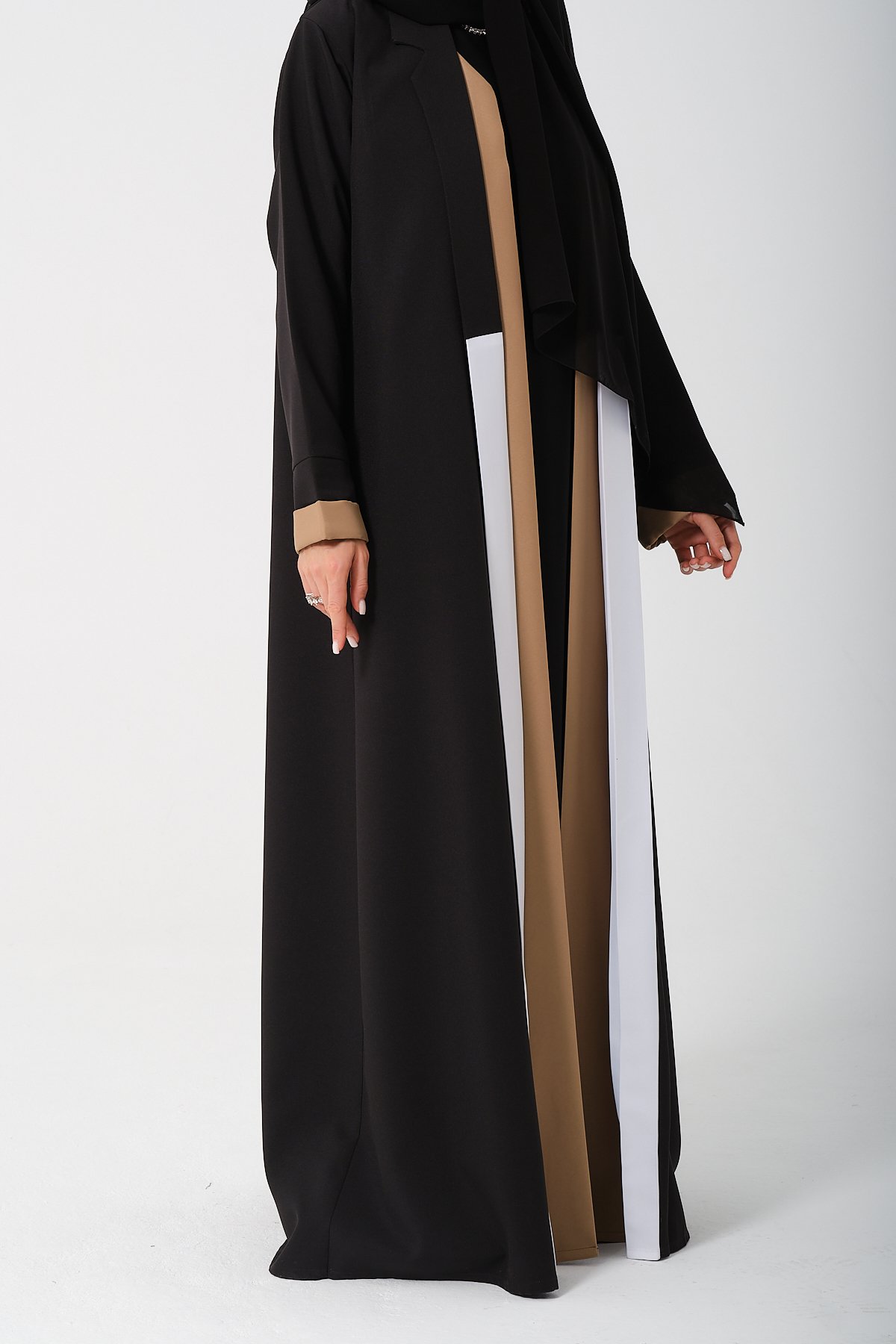 3 Renkli Abaya