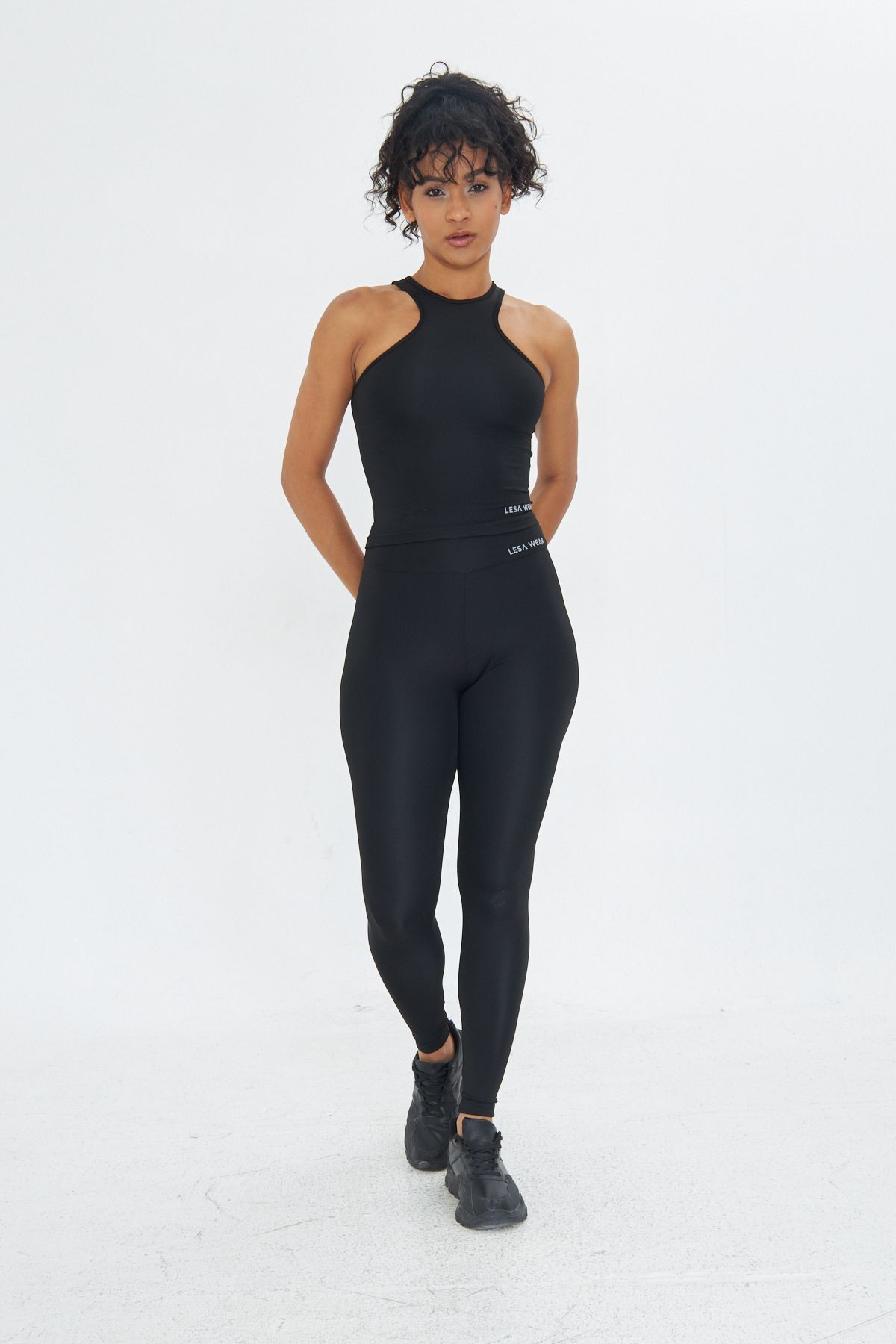 Çapraz Detaylı Basic Spor Crop Atlet