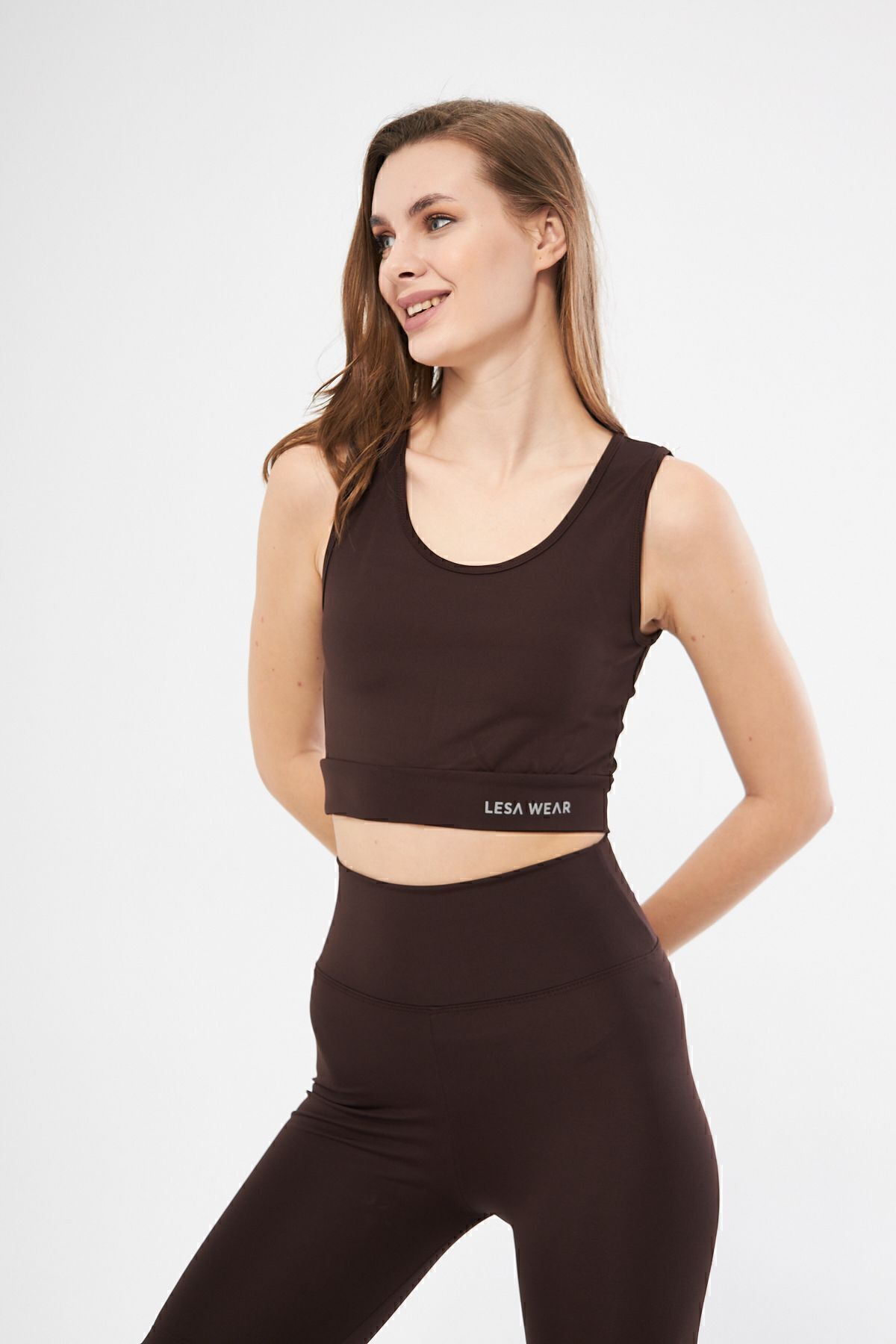 Halter Yaka Spor Sütyeni Crop Top