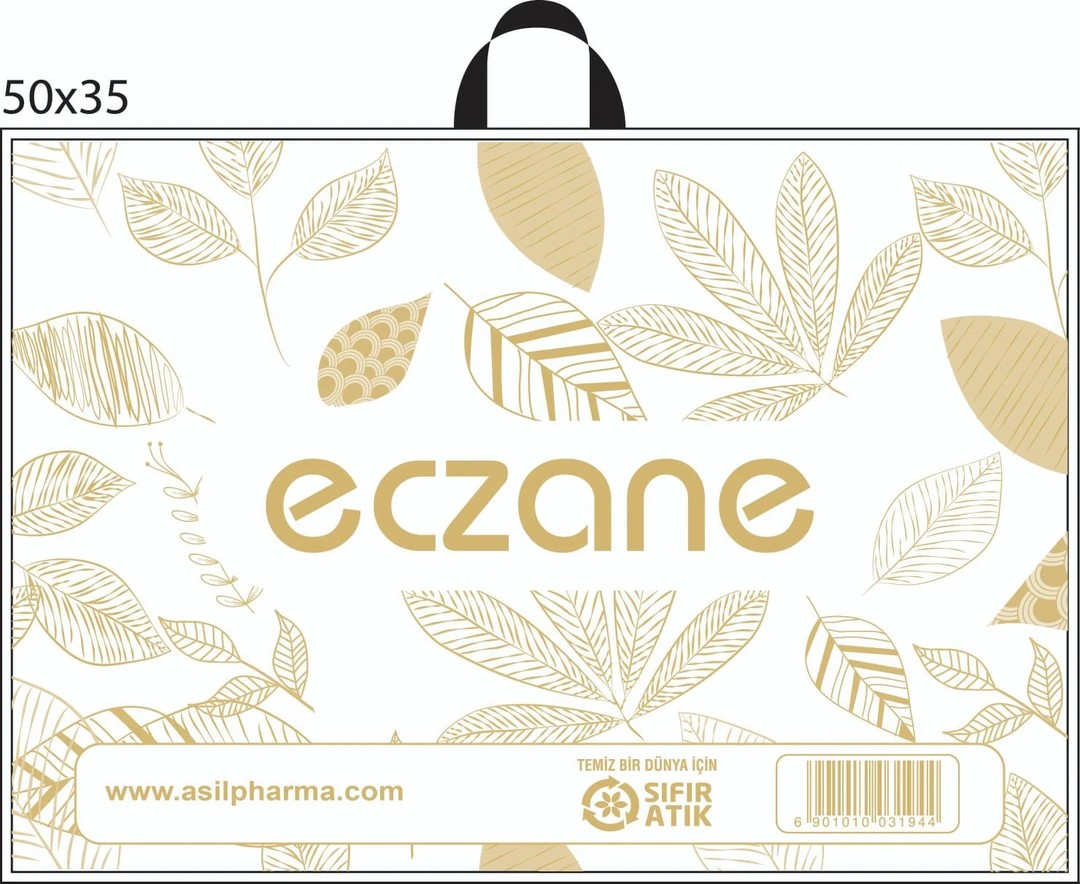 300+30 MFLİ Kulplu Eczane Poşeti 50x35x5 