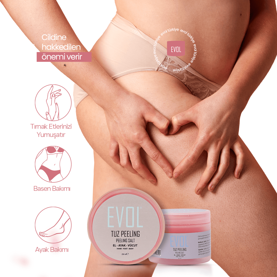 Evol Tuz Peeling Anında Batık Karşıtı El Vücut Peeling