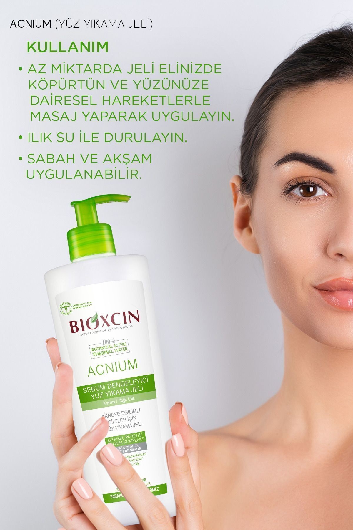 Acnium Sebum Dengeleyici Yüz Yıkama Jeli 500ml 1 Alana 1 Hediye