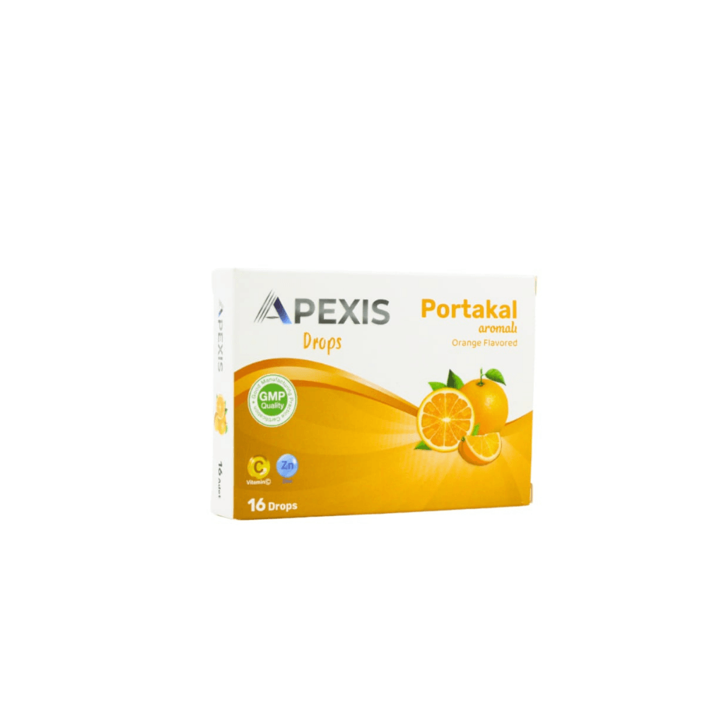 Apexis Drops Portakal Aromalı Pastil 16'lı