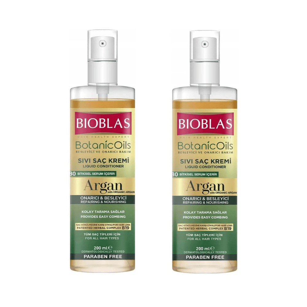 BİOBLASBİOBLAS BOTANİC OİLS ARGAN YAĞLI SIVI SAÇ KREMİ İKİLİ 200 ML X2