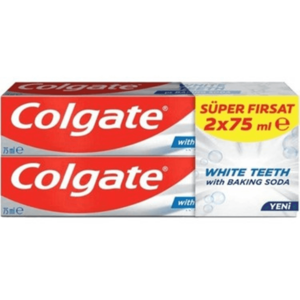 Colgate White Teeth Diş Macunu 2x75 ml Sodalı