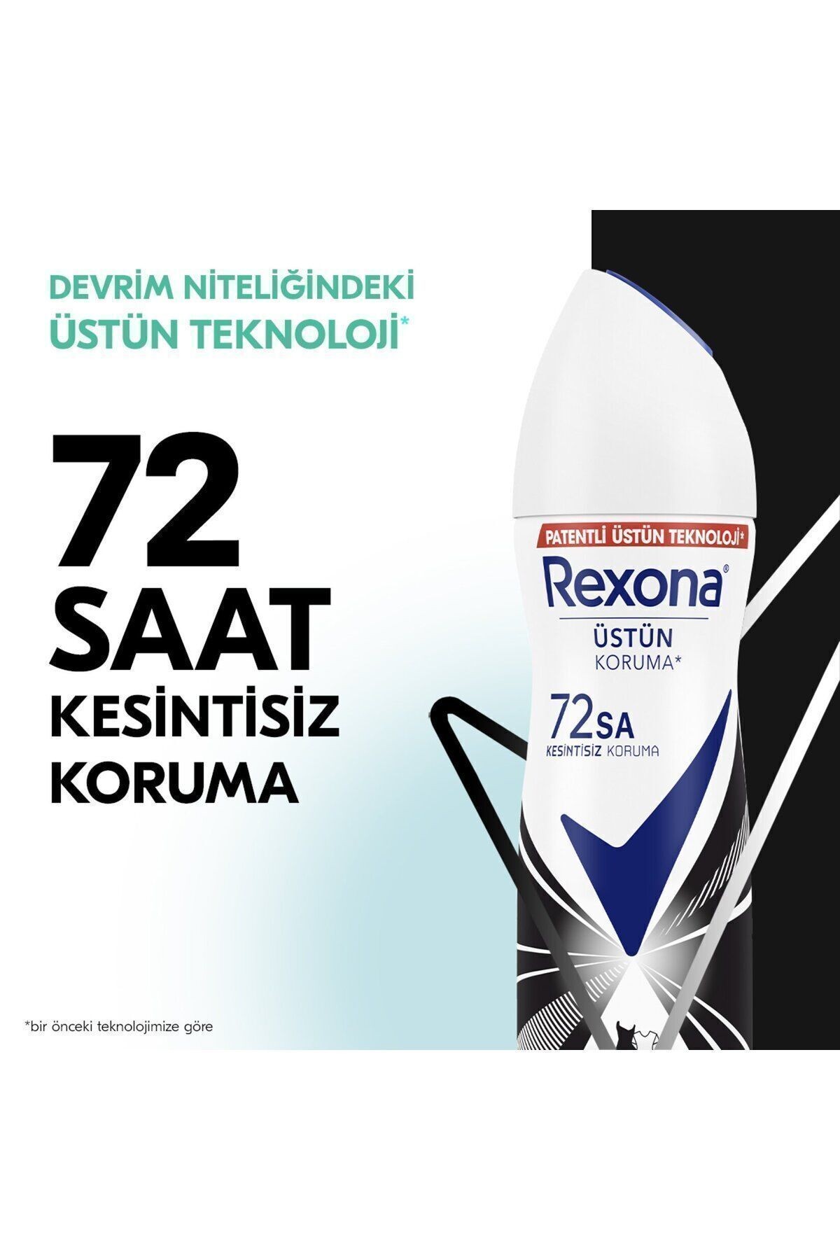 Kadın Sprey Deodorant Invisible Beyaz Iz Sarı Leke Karşıtı 72 Saat Üstün Koruma 150ML