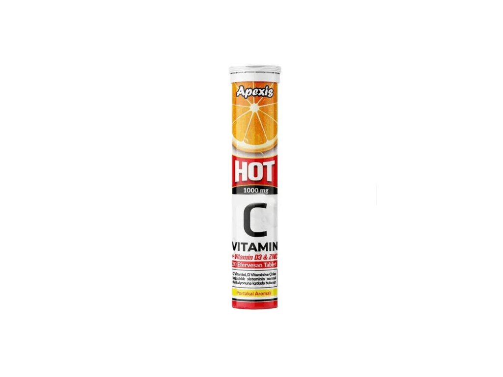  Apexis Vitamin C+ Çinko Hot Efervesan Tablet 20'li