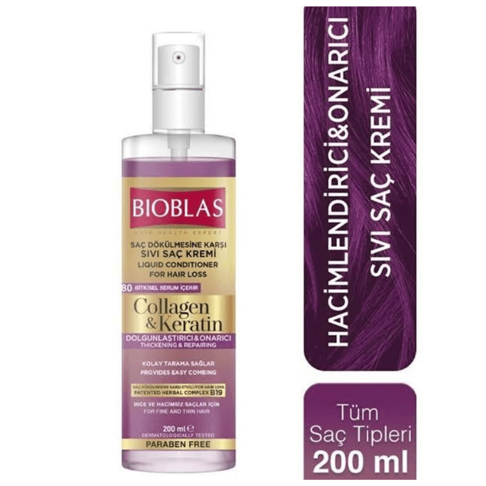 Bioblas Sıvı Saç Kremi Kolajen + Keratin 200 ml