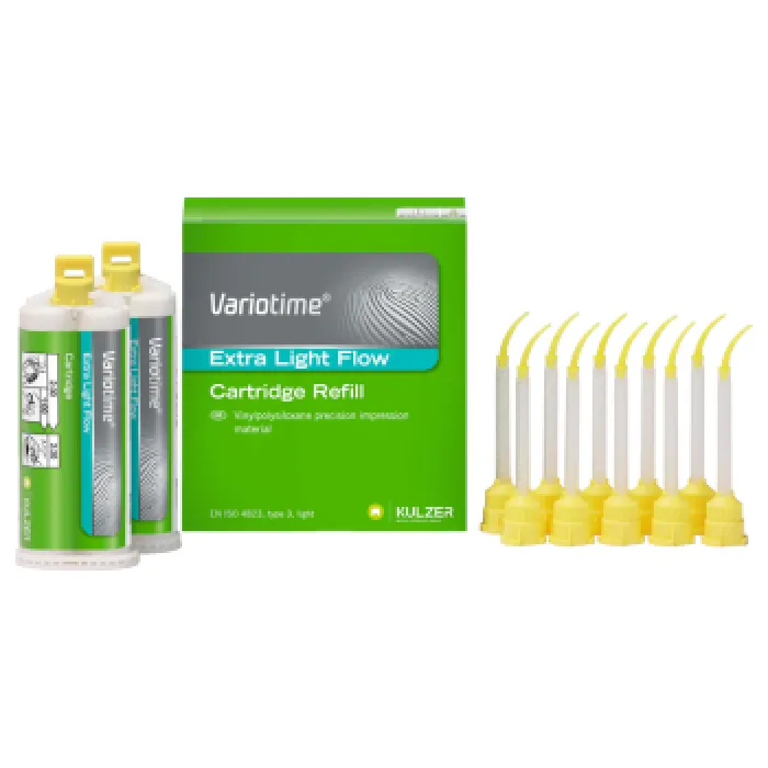 Kulzer Variotime Extra Light Flow A Tipi Silikon 2. Ölçü Refill 2 x 50 ml