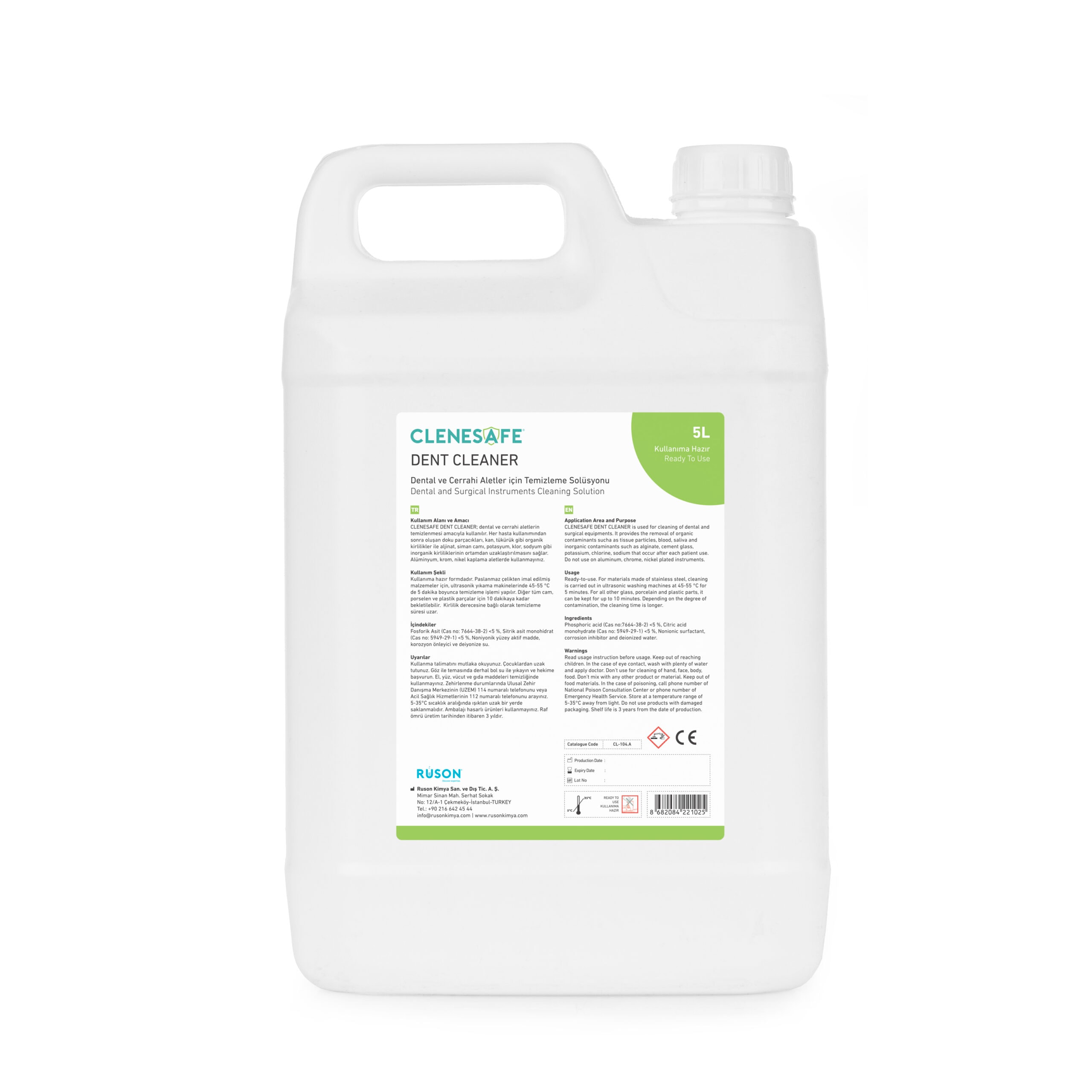 Clenesafe DENT CLEANER Dental Temizleme Solüsyonu