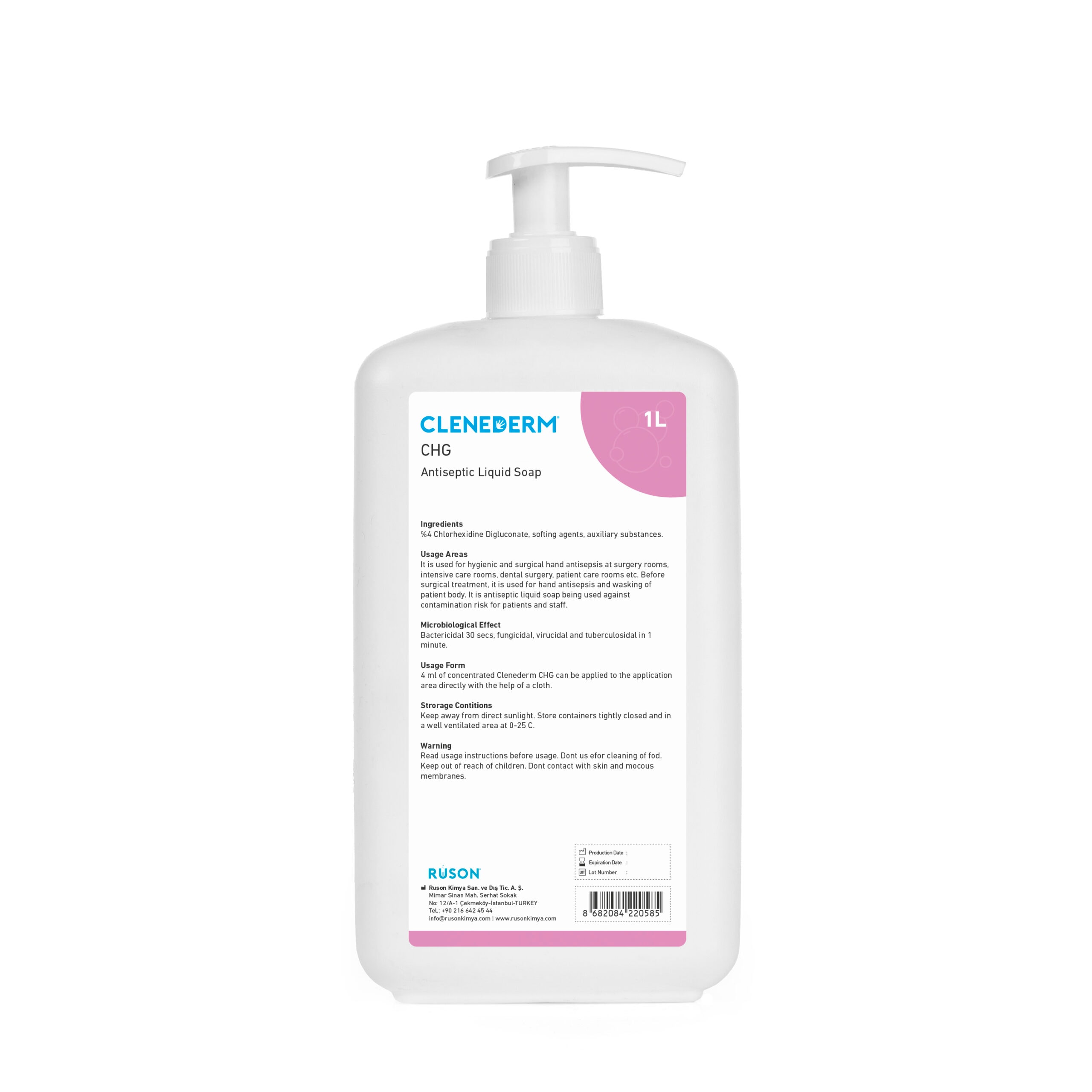 Clenederm CHG Antiseptik Sıvı Sabun