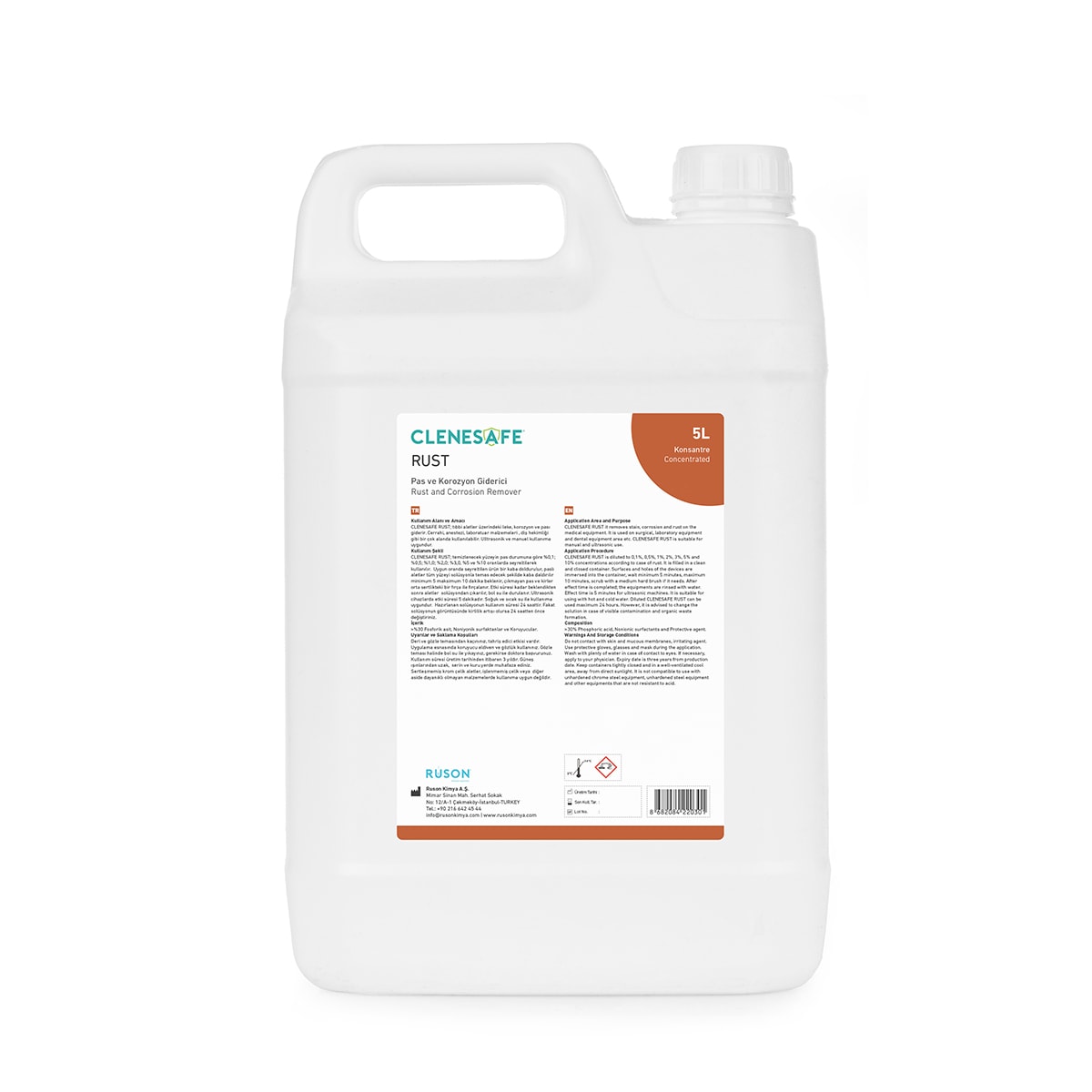 Clenesafe RUST Pas ve Korozyon Giderici