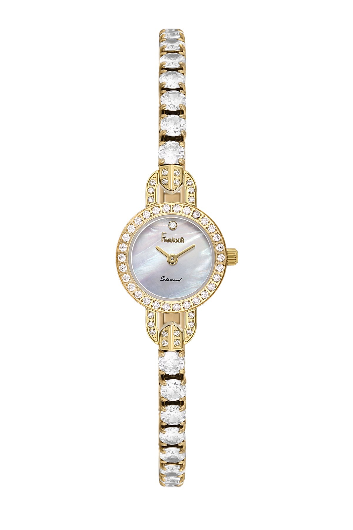 FL.4.10010 Freelook Paris Diamond Kadın Kol Saati - Altın - Sedef - Elmas