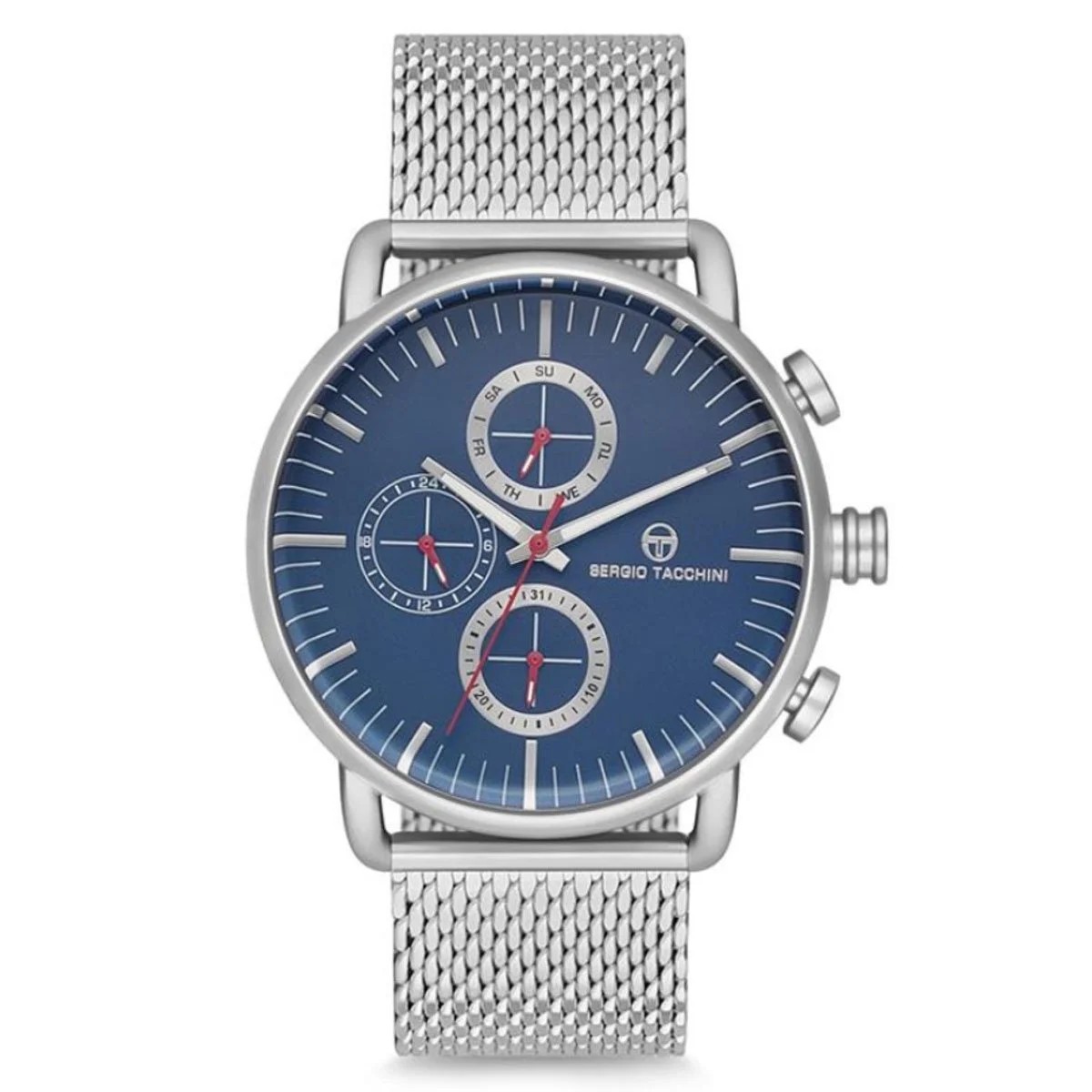 ST.5.141 Sergio Tacchini Erkek Kol - Gümüş Hasır - Lacivert