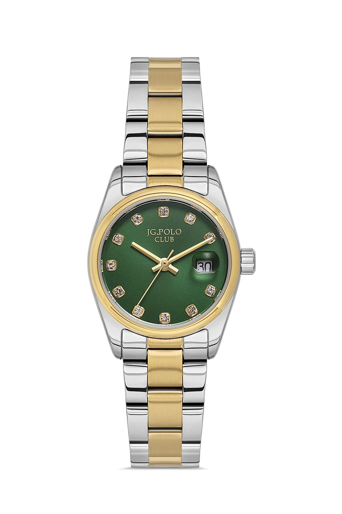 gümüş altın-yeşil