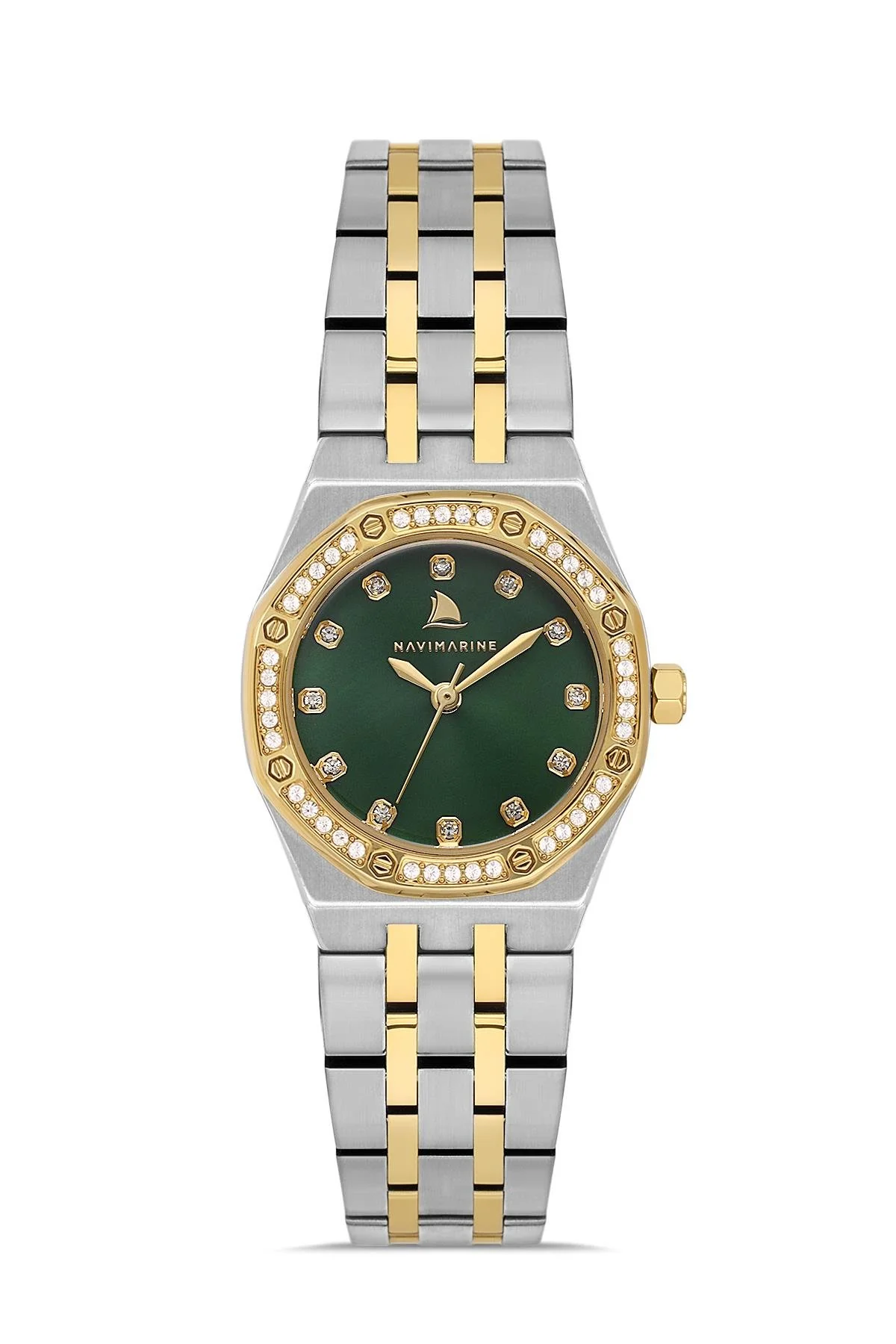 gümüş altın-yeşil