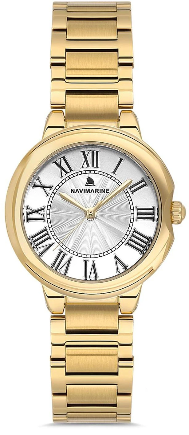 NM241 Navimarine Kadın Kol Saati - altın-beyaz