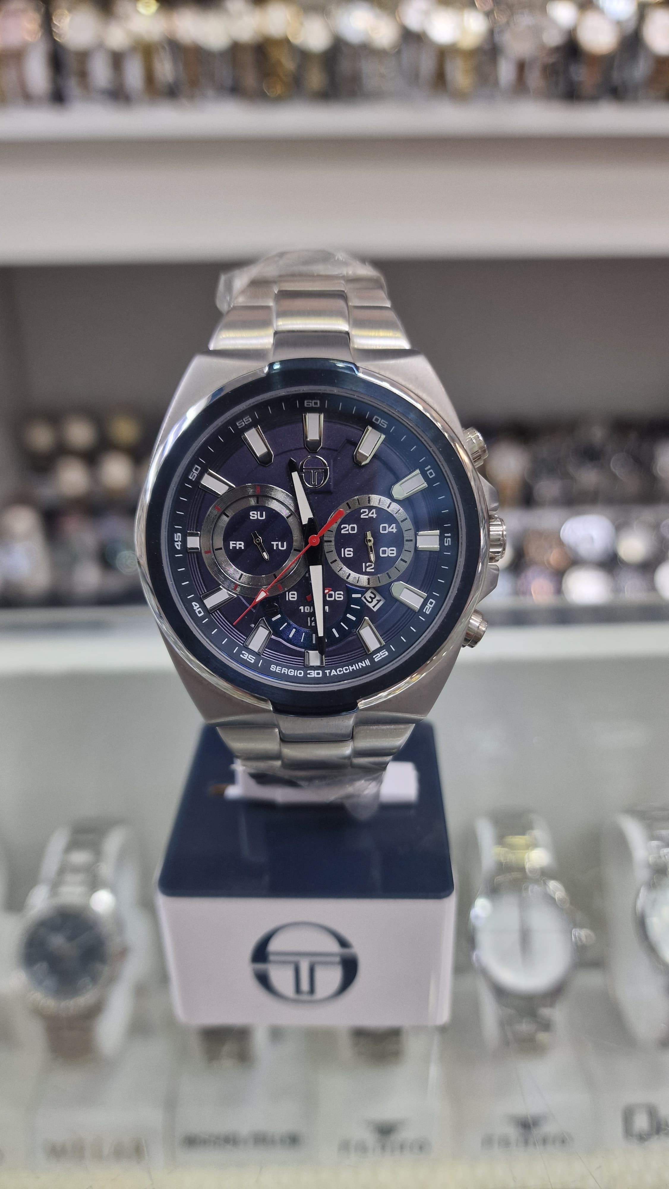 ST.5.145 Sergio Tacchini Erkek Kol Saati - Gümüş - Lacivert