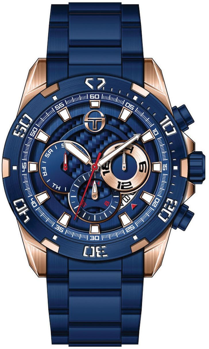 ST.5.162 Sergio Tacchini Erkek Kol Saati - Lacivert Rose - Lacivert