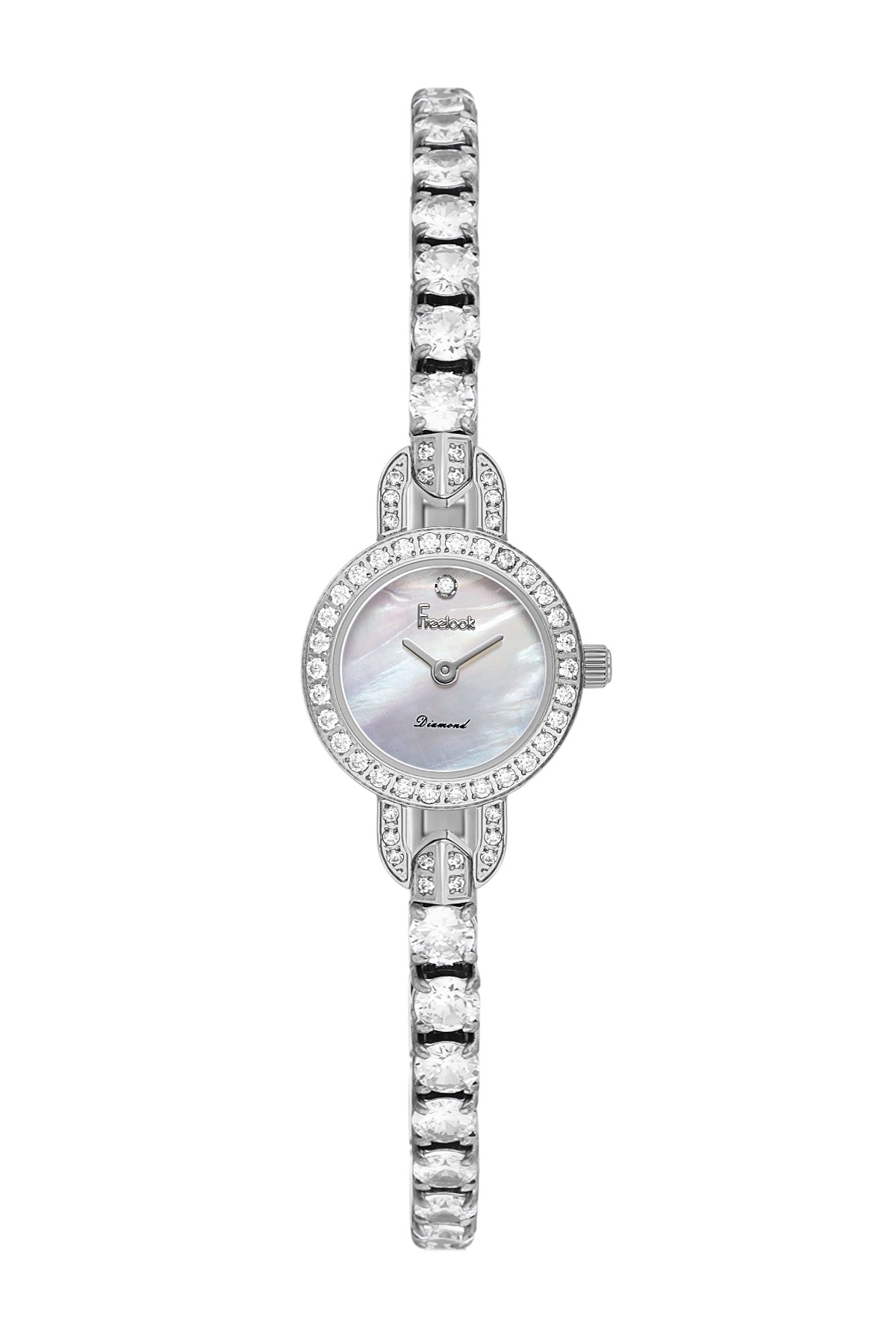 FL.4.10010 Freelook Paris Diamond Kadın Kol Saati - Gümüş - Sedef - Elmas