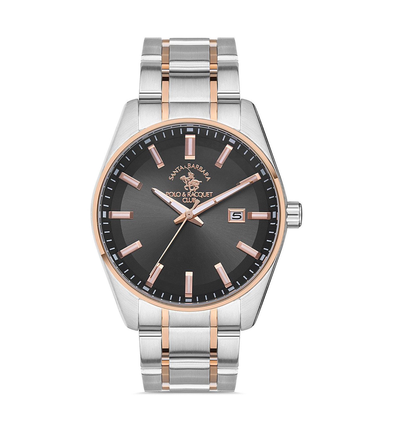 SB.1.10463 Santa Barbara Polo Erkek Kol Saati - Rose Gümüş - Gri