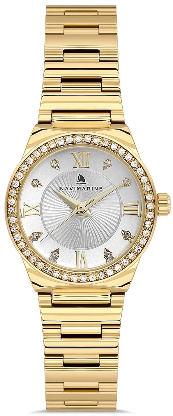 NVM145 Navimarine Kadın Kol Saati - altın-beyaz