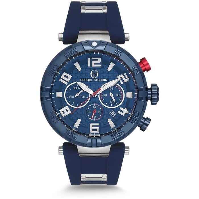 ST.5.113 Sergio Tacchini Erkek Kol Saati - Gümüş - Lacivert