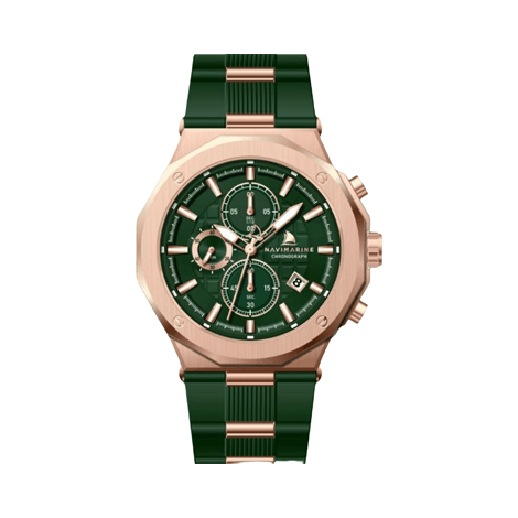 HH002 Navimarine ErkekKol Saati - rose-yeşil
