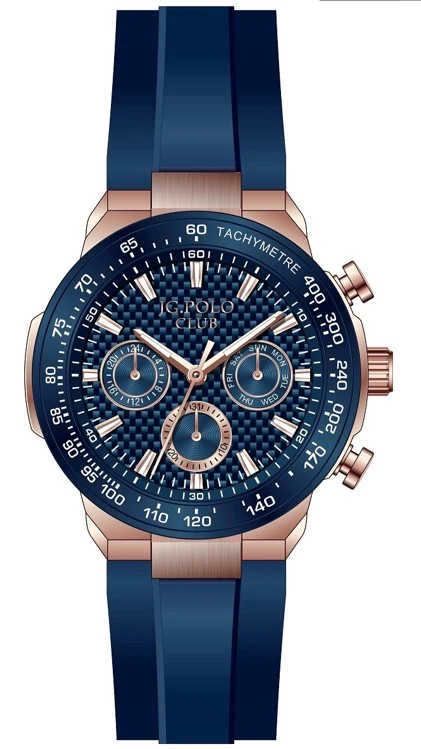JPC.G11908S JG POLO CLUB Erkek Kol Saati - lacivert rose gold-lacivert