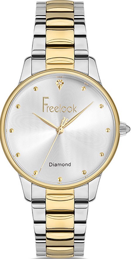 FL.1.10317 Freelook Paris Diamond Kadın Kol Saati - Altın Gümüş